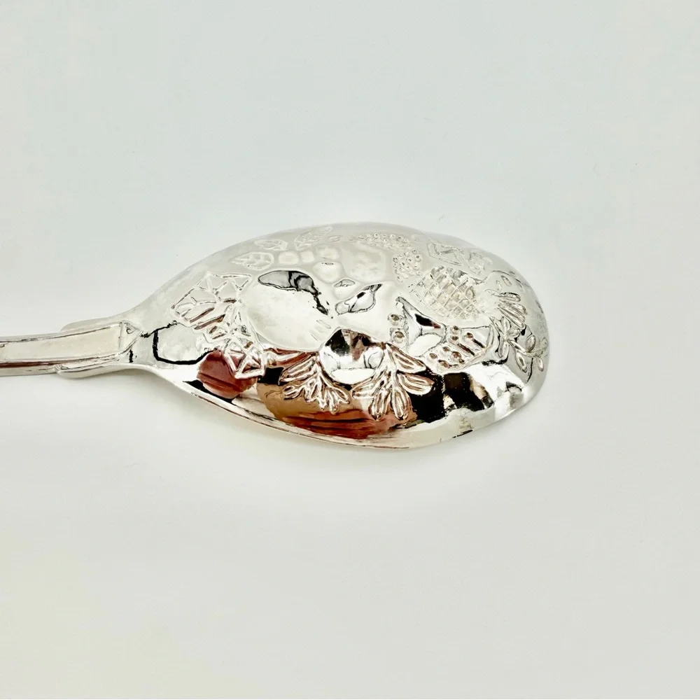 Vintage Ornate Silver Plate 4pc Serving Set - Pasta & Salad - Freshly Polished!